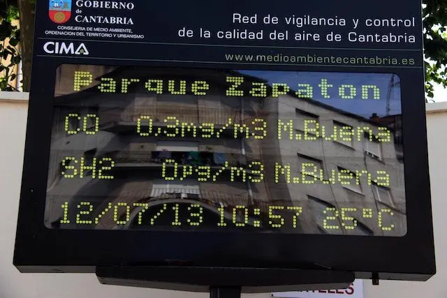 Estaci&oacute;n de medici&oacute;n de la calidad del aire de El Zapat&oacute;n