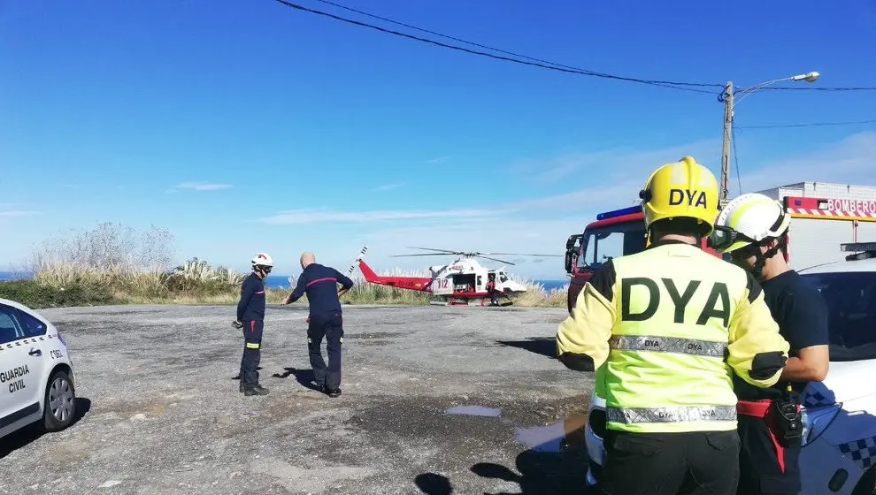 Labores de rescate del cad&aacute;ver del joven