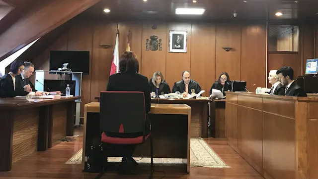 La mujer con s&iacute;ndrome de Munchaussen por poderes, durante el juicio