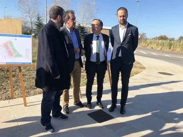 Mart&iacute;n con el alcalde y con el teniente alcalde