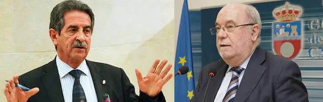 El presidente de Cantabria, Miguel &Aacute;ngel Revilla, y el consejero de Econom&iacute;a y Hacienda, Juan Jos&eacute; Sota