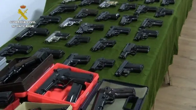 Armas incautadas en Torrelavega