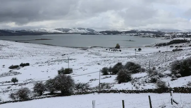 La nieve en Cantabria dificulta el acceso a algunas carreteras