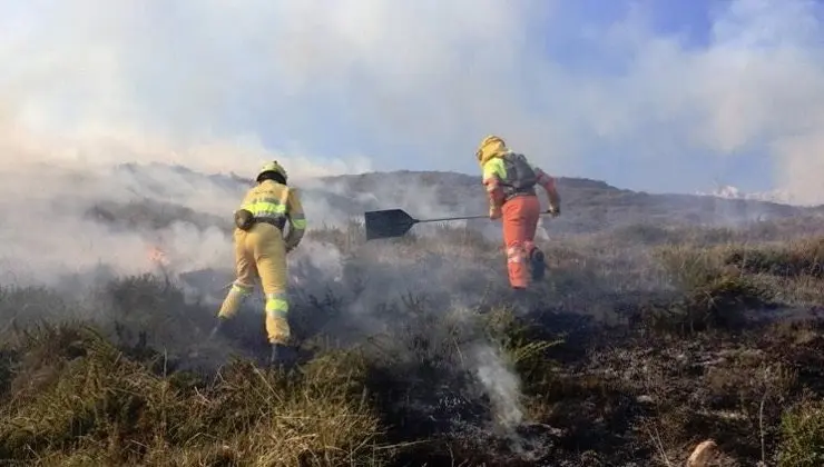 Incendios forestales en Cantabria