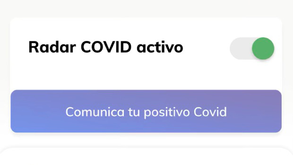 Aplicaci&oacute;n 'Radar Covid'