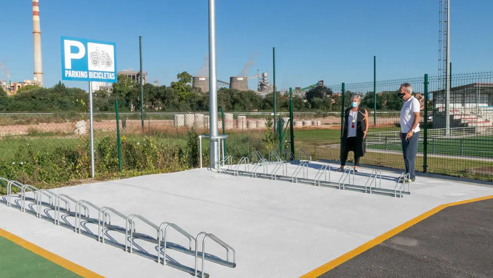 Aparcabicis en Polanco
