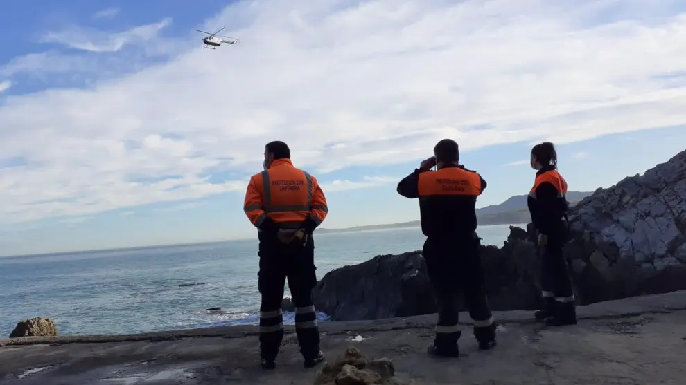 B&uacute;squeda del hombre desaparecido en Miengo