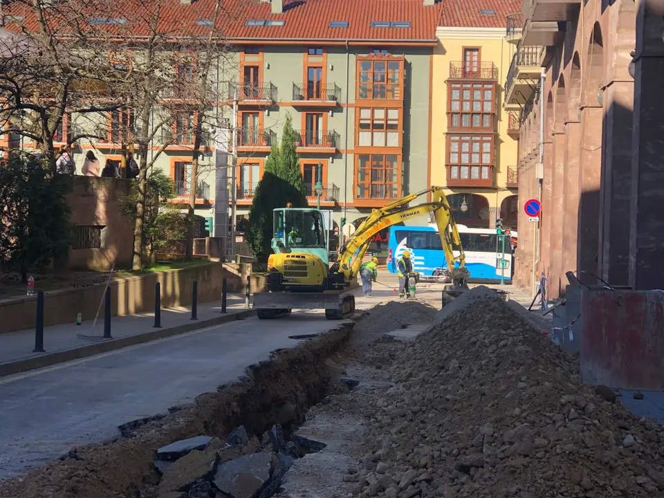 Obras en Torrelavega. Foto| Archivo