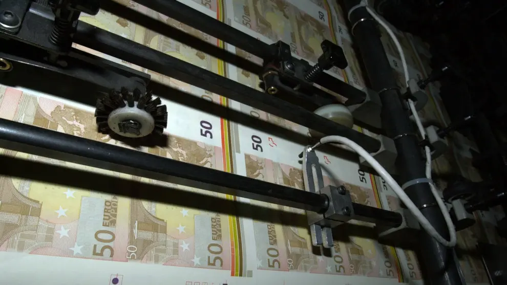 Fabricación de billetes en la Fábrica Nacional de Moneda y Timbre