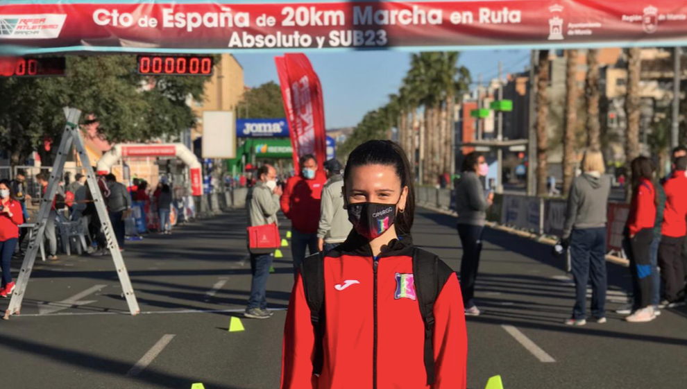 La atleta Ángela Ruiz Terán