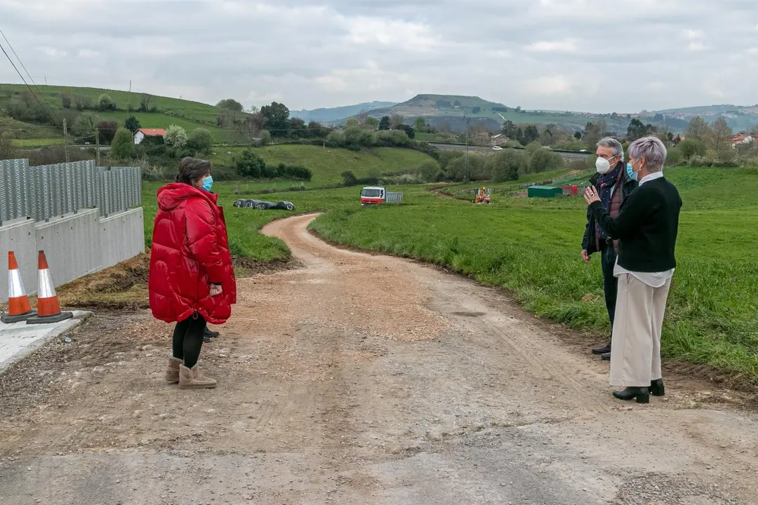Mejora de caminos rurales en Polanco