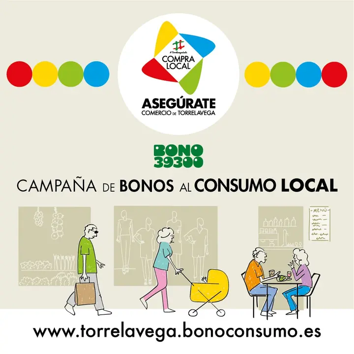 Cartel de la campa&ntilde;a de bonos de Torrelavega