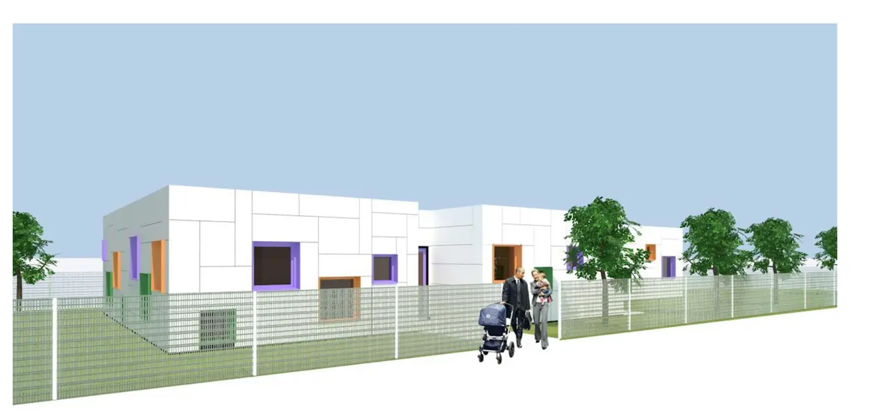 Representaci&oacute;n gr&aacute;fica de futuro edificio que albergar&aacute; el centro de educaci&oacute;n infantil de 0 a 2 a&ntilde;os
