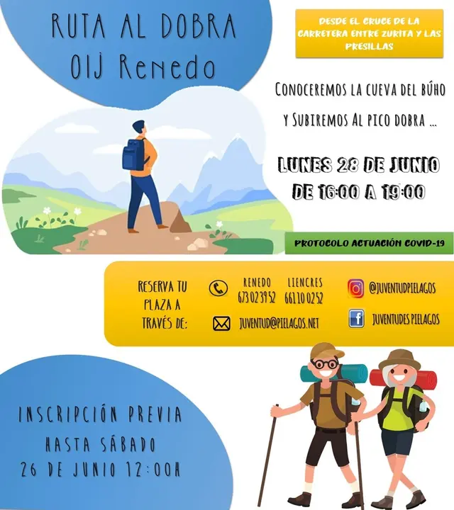 Cartel salida al Monte Dobra