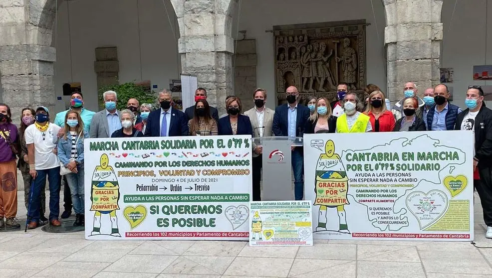 En el acto se ha hecho entrega del Diploma 0,77% Solidario al Pueblo y Ayuntamiento de Meruelo
