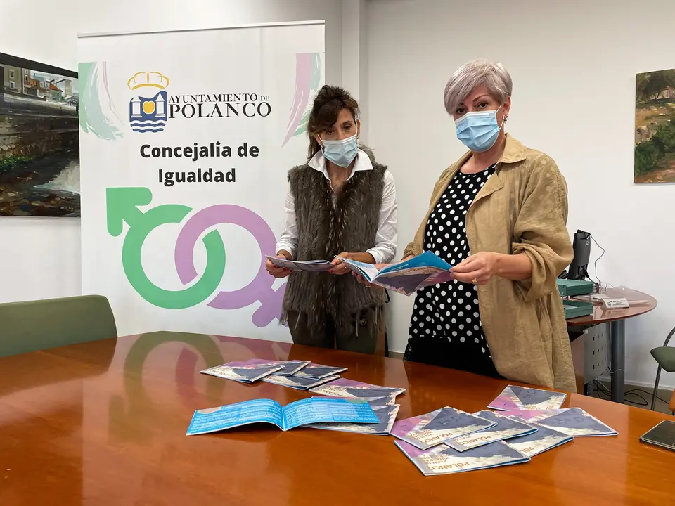 La alcaldesa de Polanco, Rosa D&iacute;az, y la concejala de Participaci&oacute;n Ciudadana
