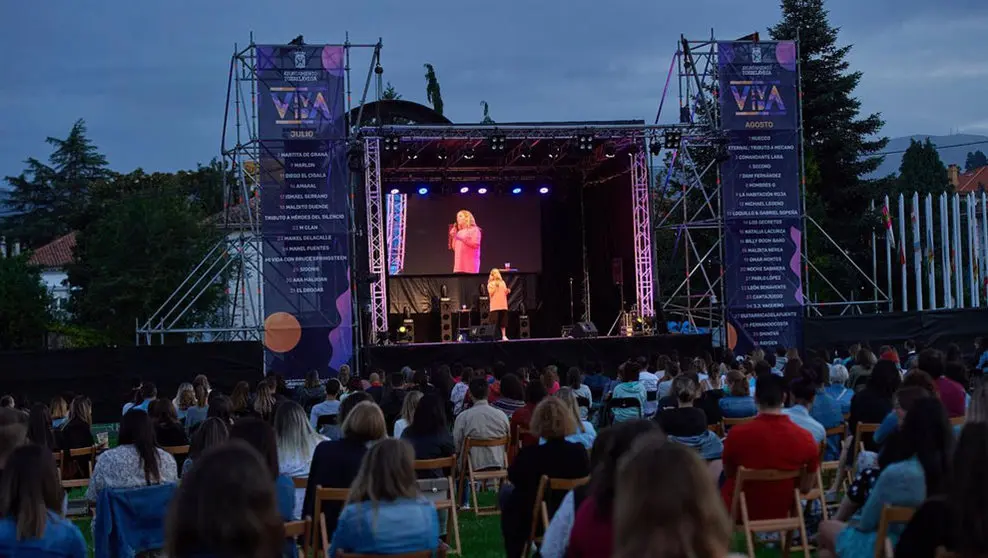 Concierto del festival Viva la Vida celebrado en los jardines de la Feria de Muestras de La Lechera