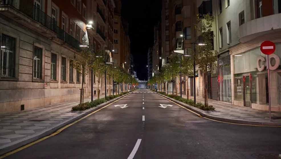 Santander durante el toque de queda