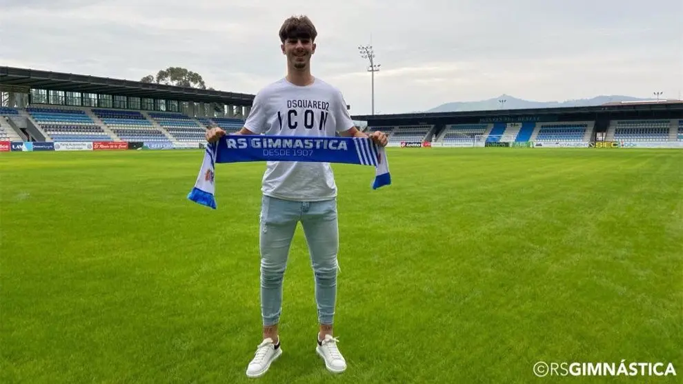 El central Óscar Marotías | Foto- Real Sociedad Gimnástica