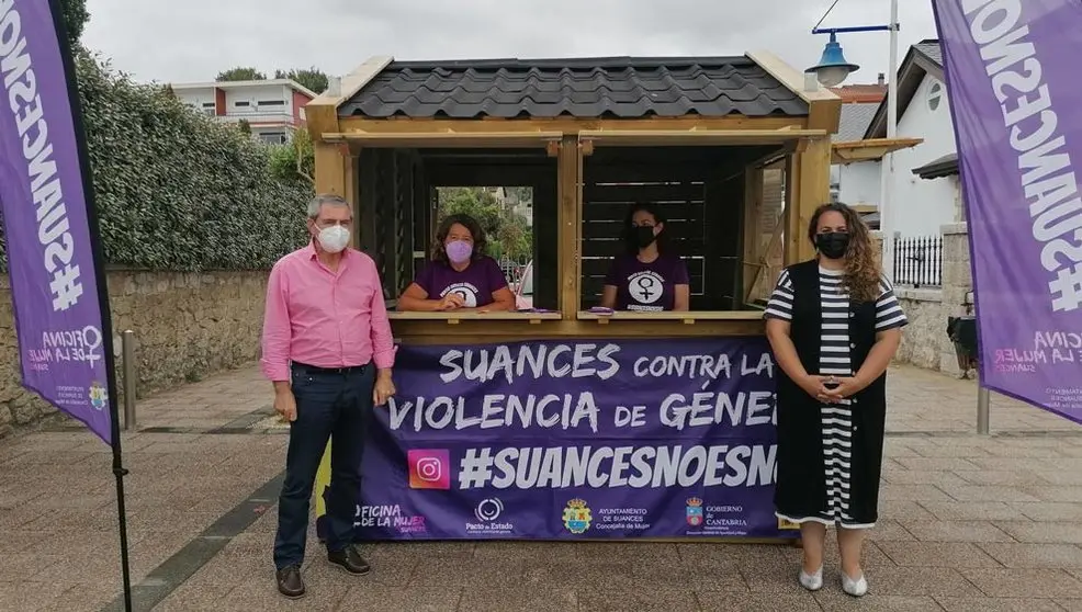 Punto violeta en Suances