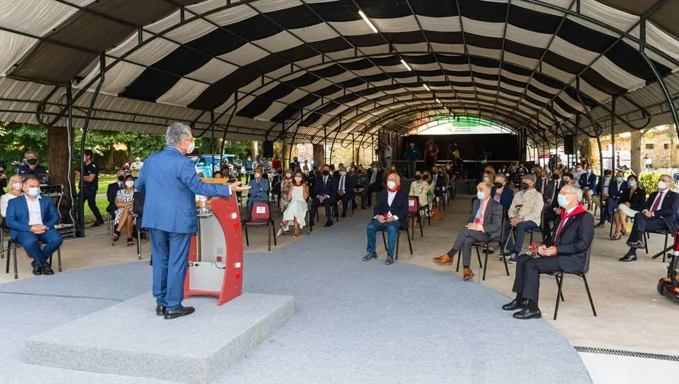 Miguel Ángel Revilla durante el acto de conmemoración del Día de Cantabria