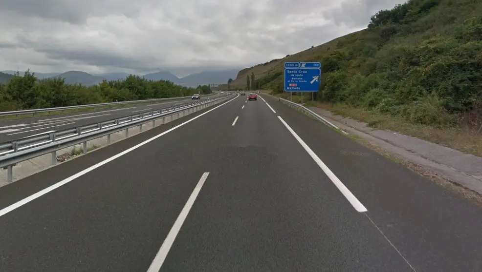 La A-67 a la altura del suceso | Foto- Google Maps