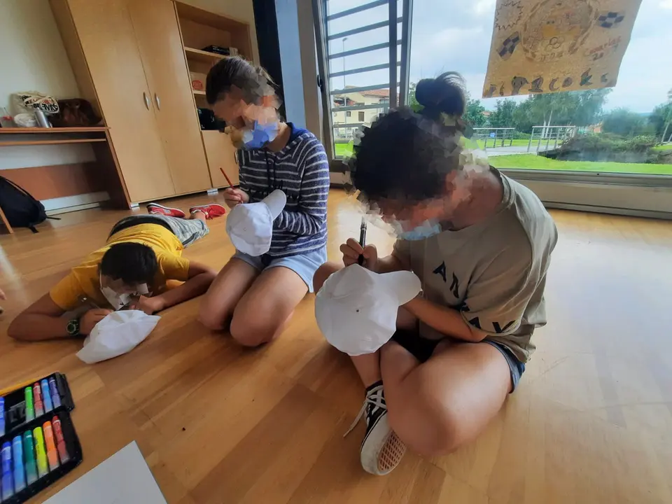 Participantes en el campamento de verano de Piélagos