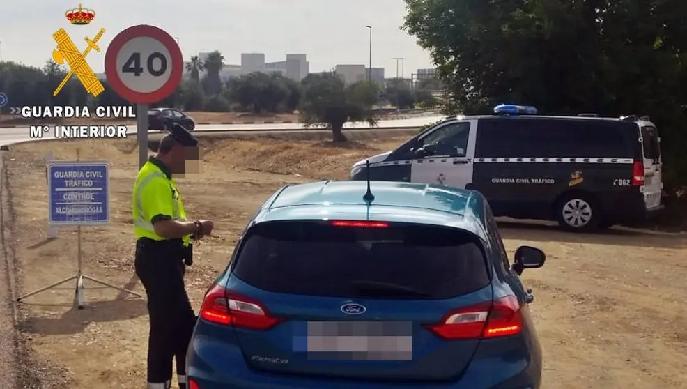 Control de alcoholemia de de la Guardia Civil