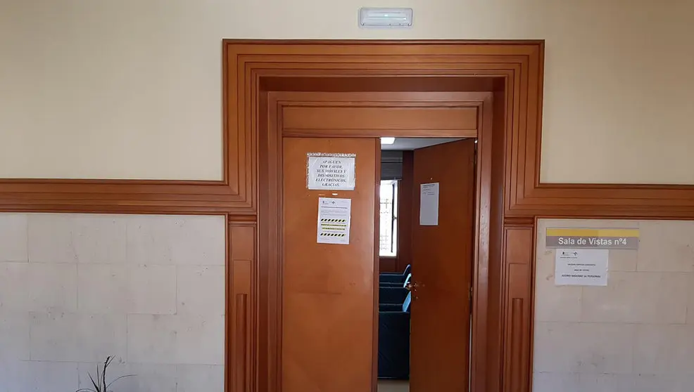 Sala de Vistas de la Sección Tercera de la Audiencia Provincial de Cantabria, en el complejo judicial de Las Salesas, en Santander