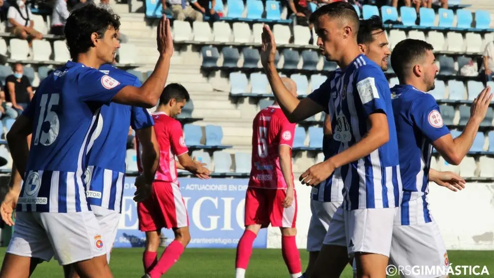Jugadores de la RS Gimnástica | Foto- Real Sociedad Gimnástica
