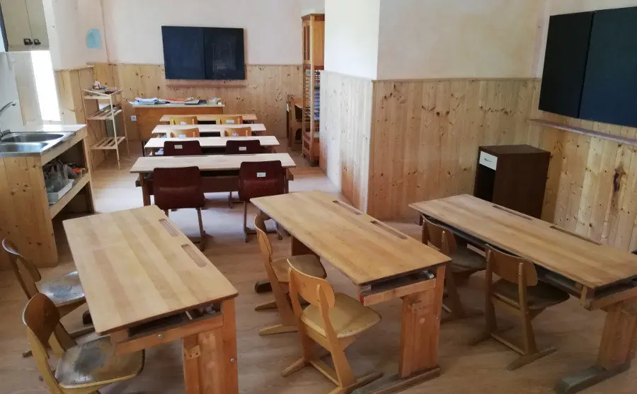 Aula de la escuela Waldorf de Villanueva de Villaescusa | Foto- edc
