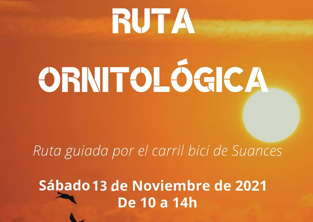 CARTEL DE LA RUTA ORNITOL&Oacute;GICA
AYUNTAMIENTO DE SUANCES
29/10/2021