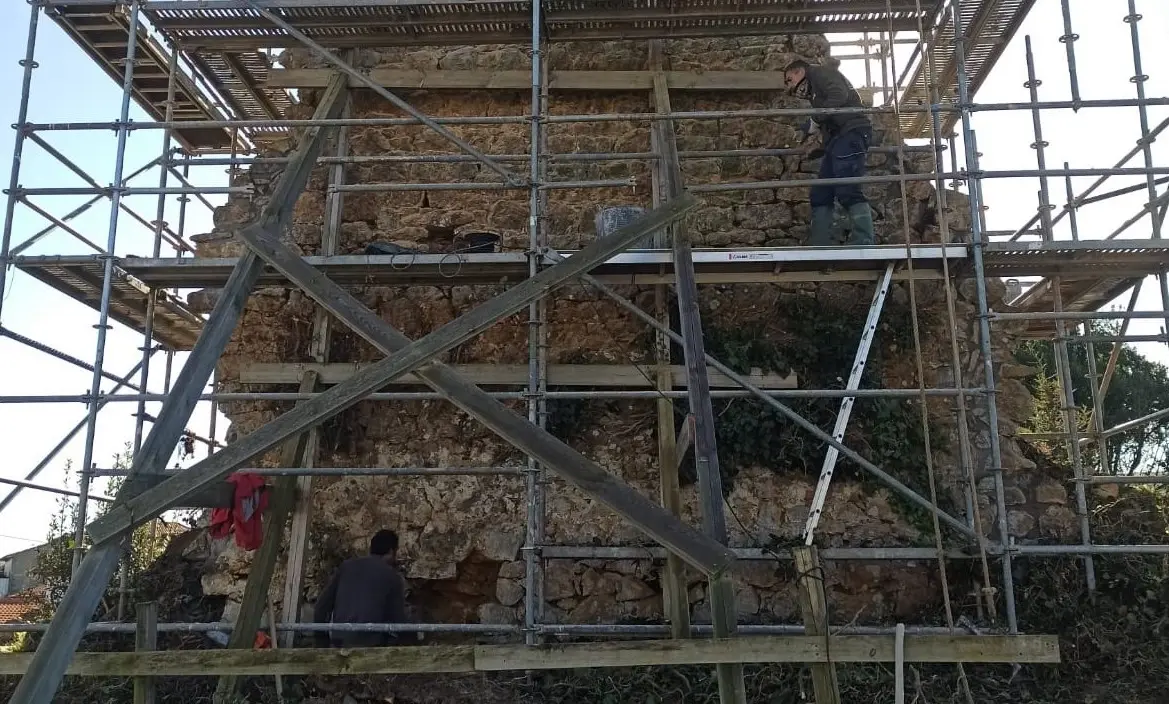 Torre de Tagle en Suances, trabajos de recuperaci&oacute;n