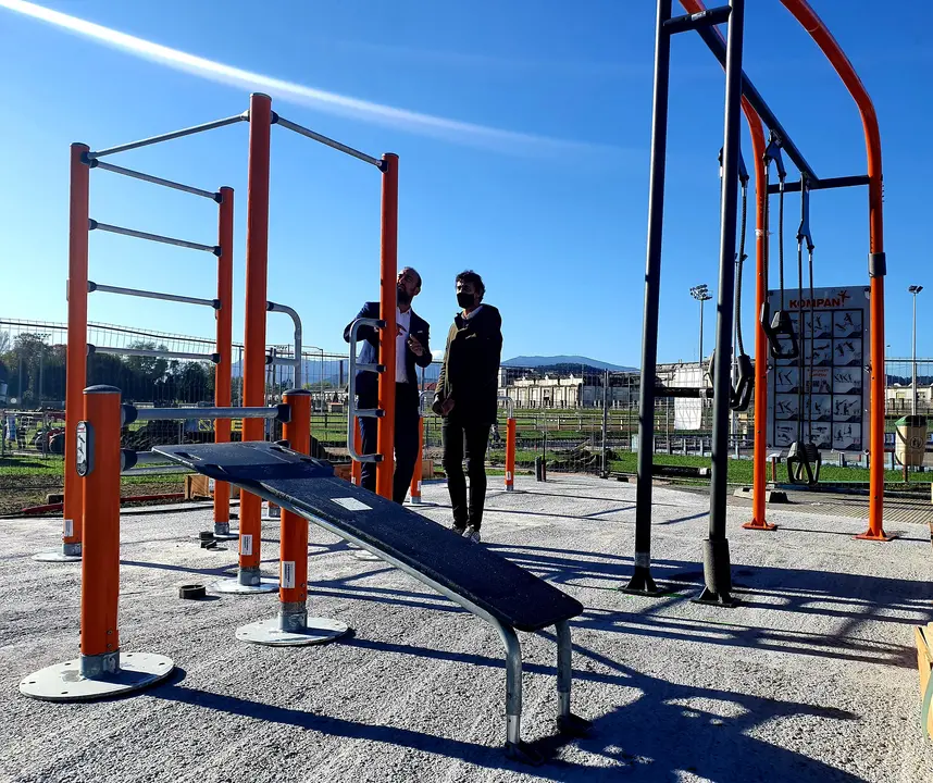 Gimnasio al aire libre en el '&Oacute;scar Freire'