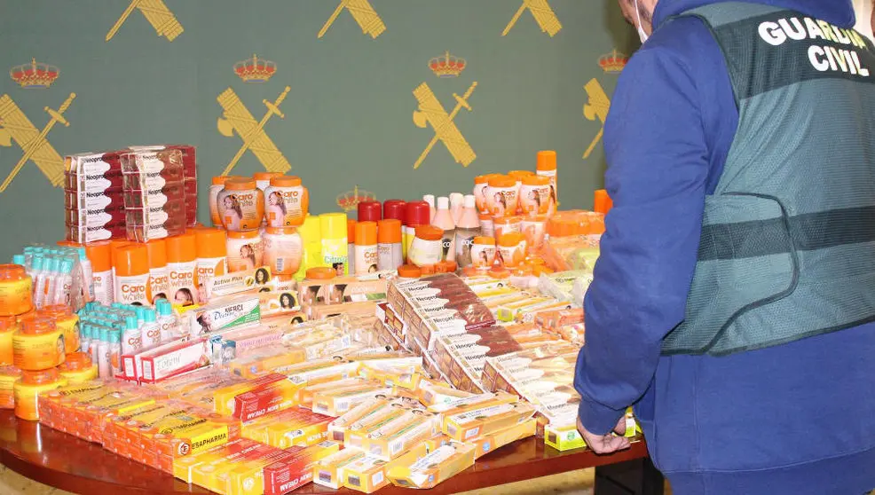 Productos sustraídos en la operación OBAT