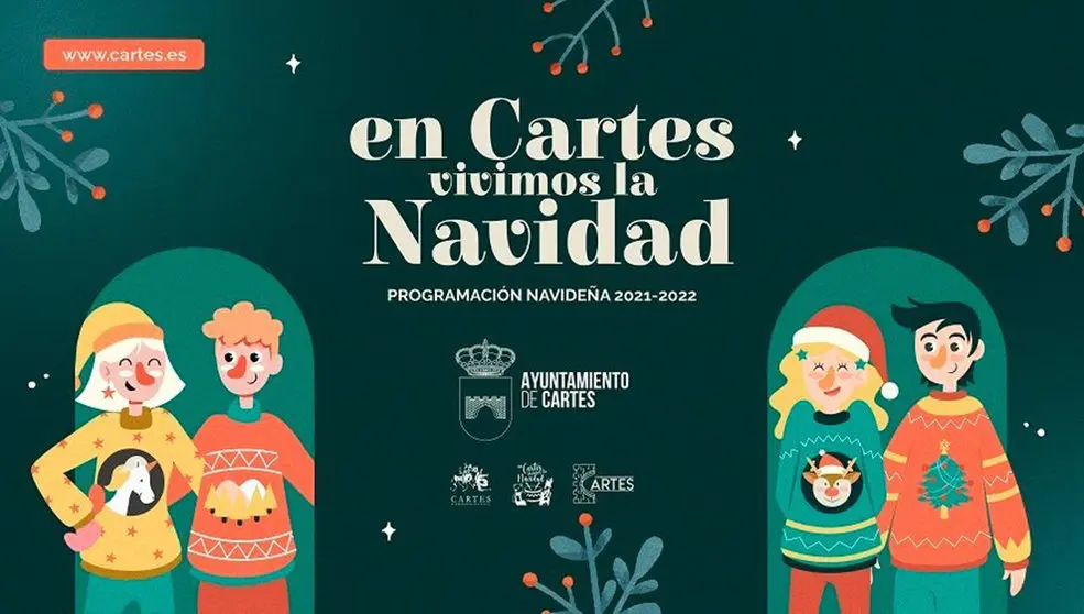 Cartel de la programación navideña de Cartes