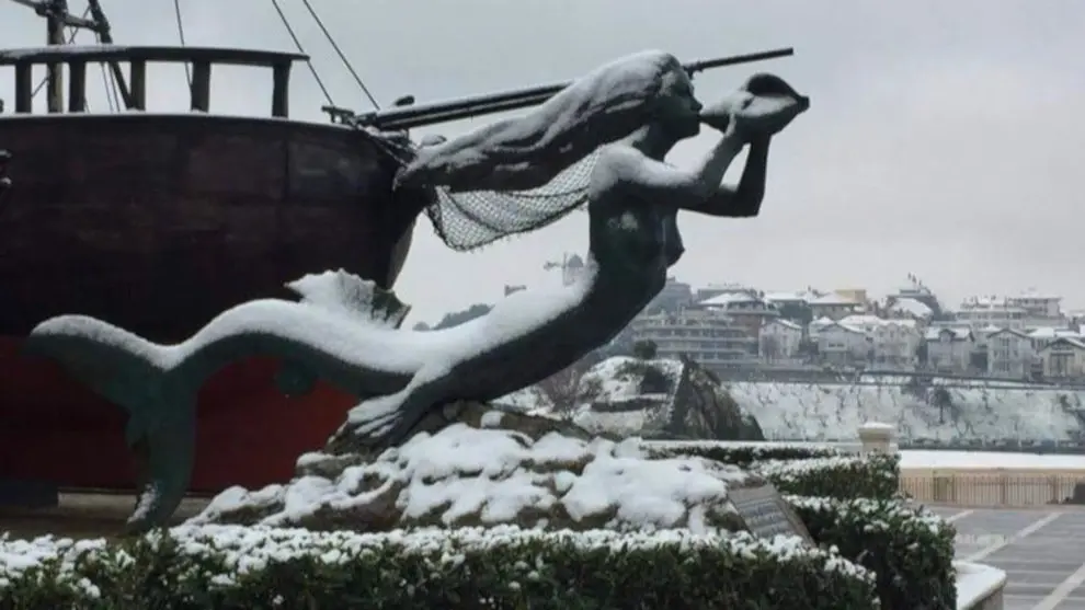 Cantabria cubierta de blanco