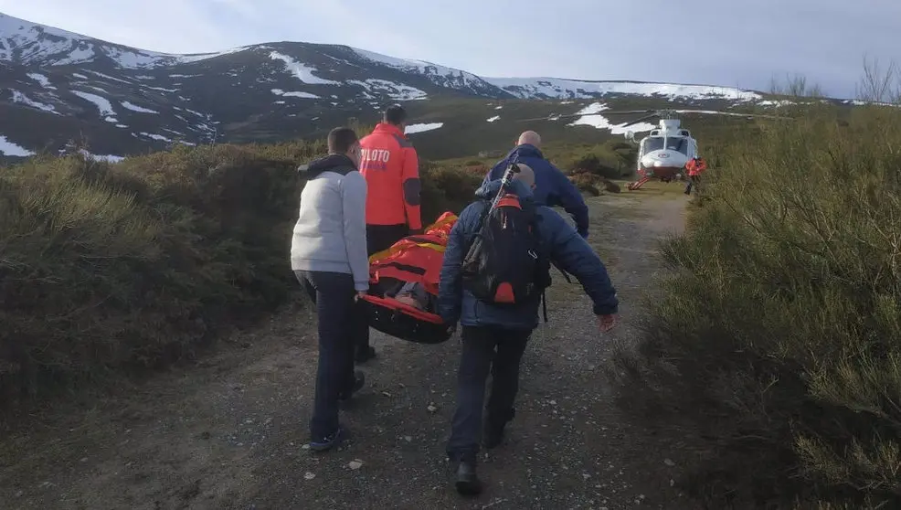 Rescate de un montañero en el Collado de Sejos