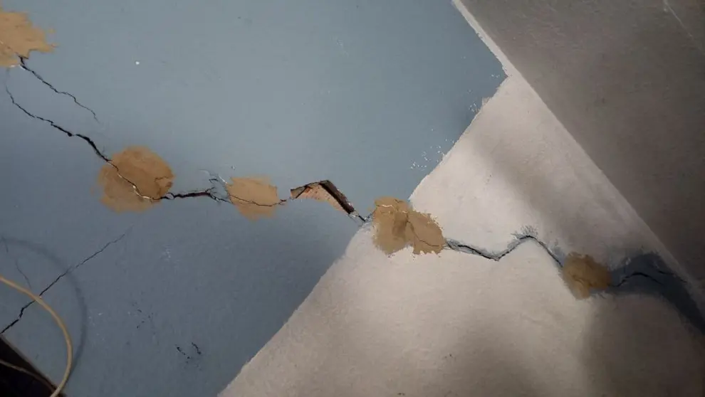 Daños en el edificio del Zapatón de Torrelavega