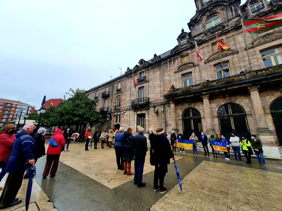 Concentraci&oacute;n en Torrelavega en apoyo a Ucrania
