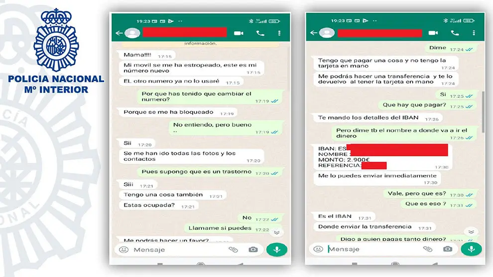 Estafa a través de Whatsapp
