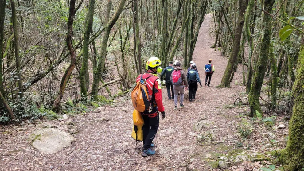 Rescate de una mujer en el Monte Buciero