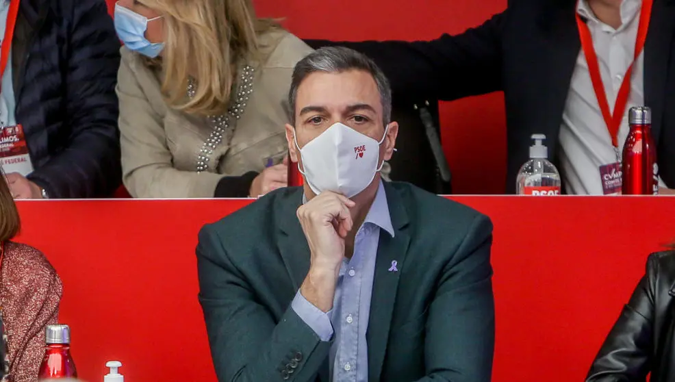 El presidente del Gobierno y secretario general del PSOE, Pedro Sánchez, preside la reunión del Comité Federal del PSOE