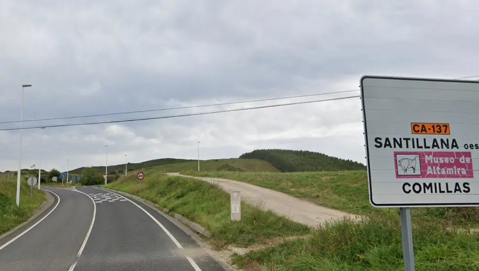 Punto kilométrico 1 de la CA-137 | Foto- Google Maps