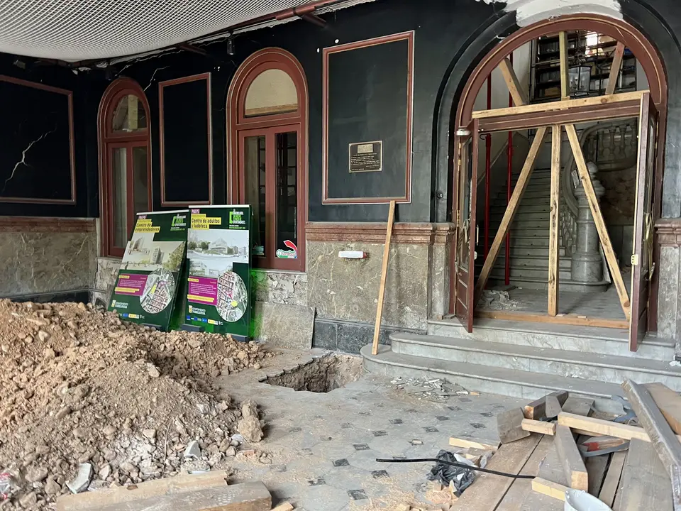 Obras de estabilizaci&oacute;n del Palacio Municipal de Torrelavega