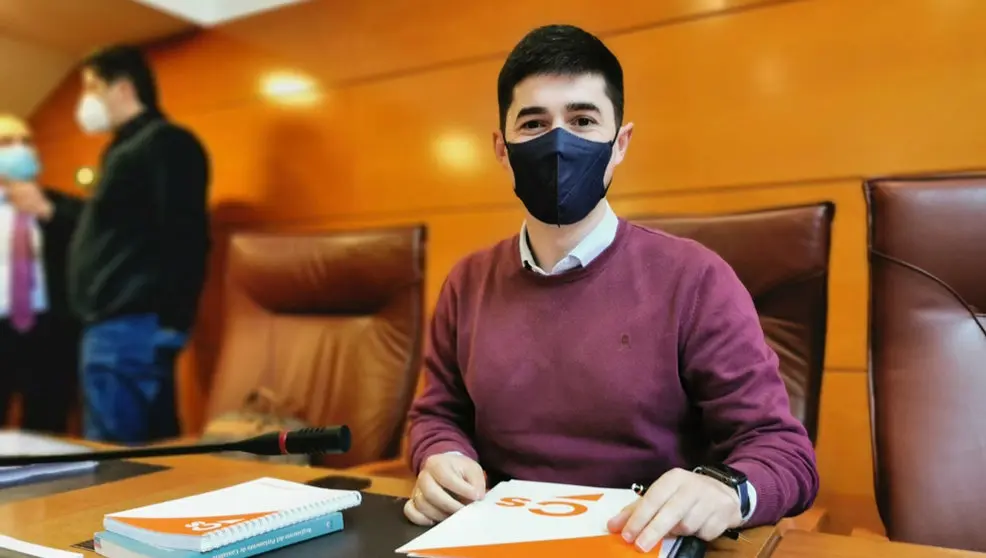 El diputado de Cs en el Parlamento de Cantabria Diego Marañón