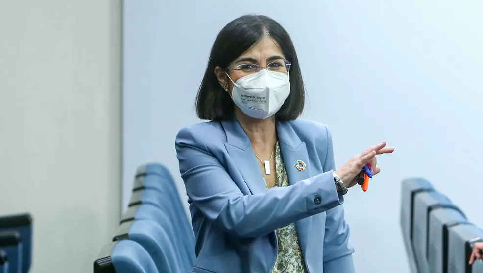 La ministra de Sanidad, Carolina Darias