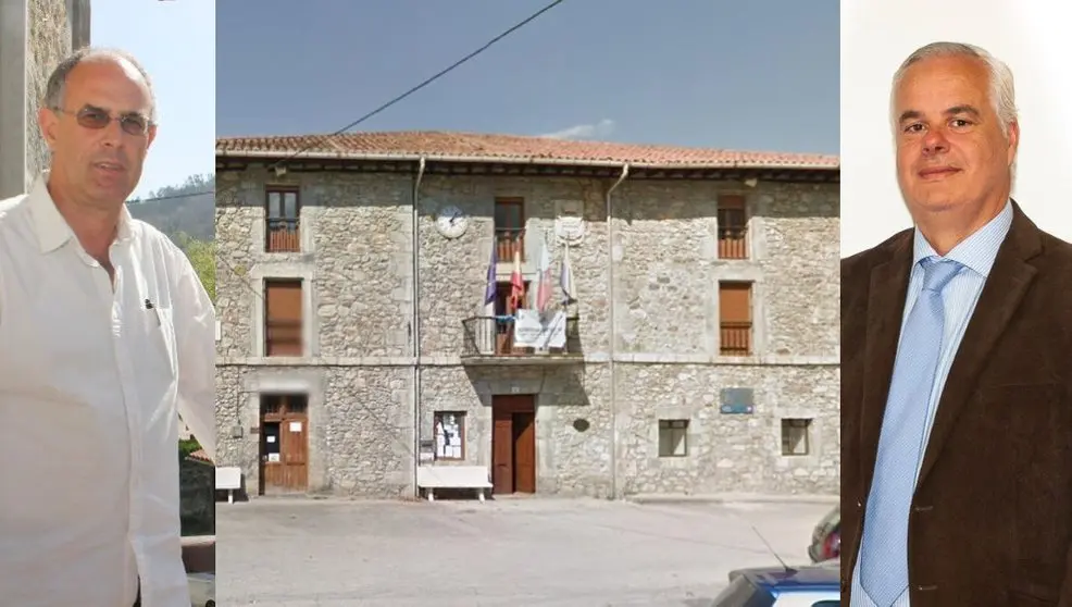 El alcalde de Arredondo, Leoncio Carrascal, el Ayuntamiento y el concejal José Francisco Villegas