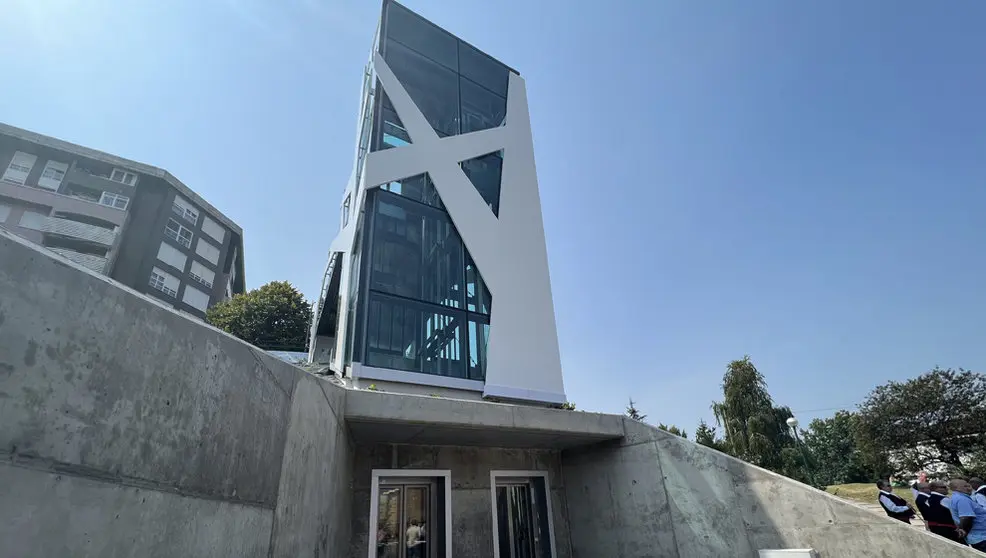 Ascensor de Nueva Ciudad, en Torrelavega