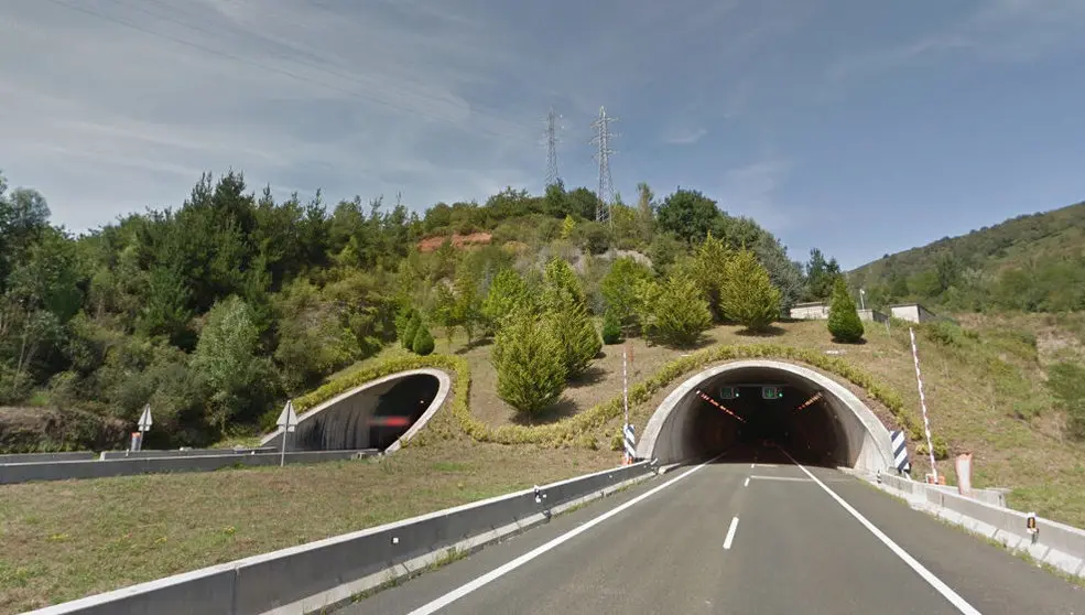 Túnel de Gedo en la A-67 | Foto- Google Maps